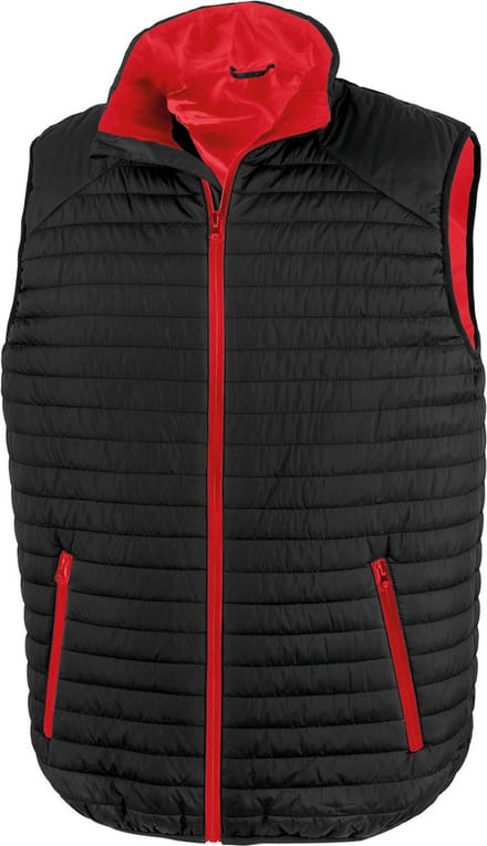 Result Bodywarmer Thermoquilt R239X - BLACK / RED - XXL