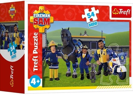 Mini Brandweerman Sam in gereedheid 1 - puzzel met 54 stukjes
