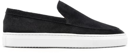 Omnio malton plain loafers heren zwart suède