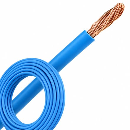 Montagedraad VDS 1.5mm² (H07V-K) 70° blauw - per rol 100 meter (29131)