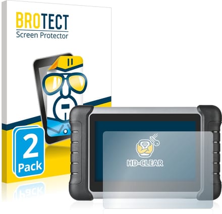 BROTECT - Screenprotector voor Autel MaxiCOM MK808/ PRO MP808TS - Folie Beschermfolie transparant 2 Stuks