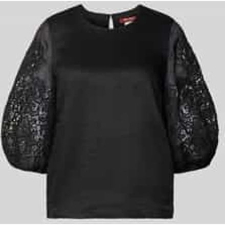 regular fit blouse met broderie model 'ORDINE'