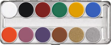 Kryolan Supracolor Palette 12 kleuren - SN
