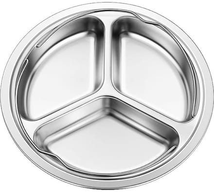 Shared steam plate, steam pan, subdivided design for steam pan, shared steamer with handle，23.5*3cm