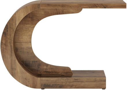 DMG Supply Consoletafel - C-vorm - MDF - Bruin - Mat - 110 x 35 x 75 cm