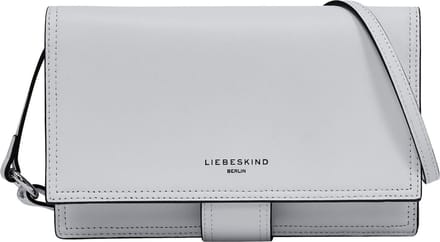 LIEBESKIND BERLIN Leren Schoudertas Lisa Calf Optic Crossbody Bag White Wit