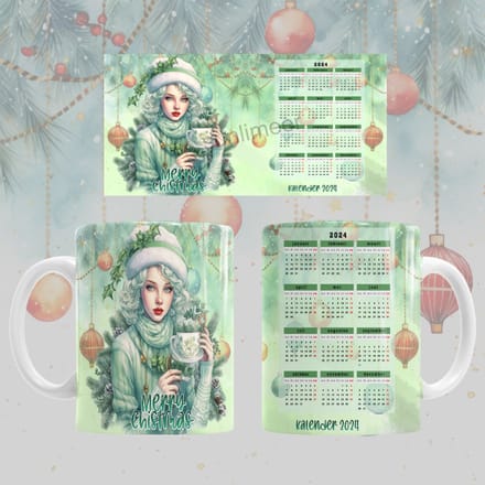 Mok Merry christmas / Vrolijk kerstfeest met de jaarkalender 2024!