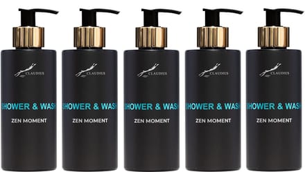 Shower & Wash Zen Moment 300 ml - gouden pomp - 5 stuks