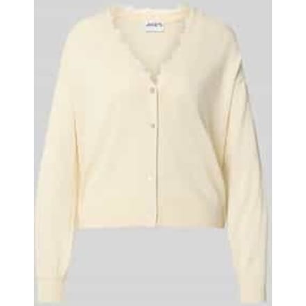 cardigan met v-hals en met kant