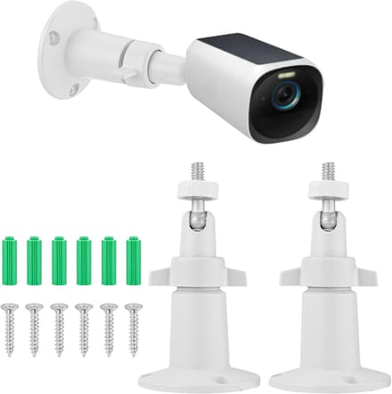 2pcs Beveiligingscamera Beugel - Verstelbare Camera Wandbeugel Houder - Compatibel met Arlo Eufy Solocam S220/C210 Eufycam 2C/2C Pro 3/S330 3C/S300