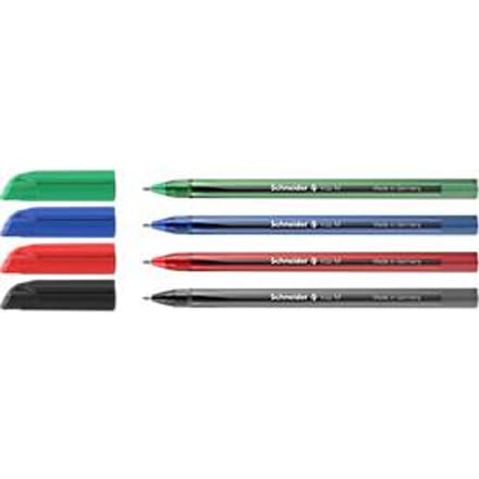Schneider balpen - Vizz - penpunt M - 4 stuks - op blister - S-70220