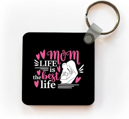 Sleutelhanger - Uitdeelcadeautjes - Mama - Leven - Quote - Plastic