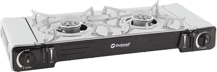 Outwell - Gasfornuis - camping - draagbaar - Appetizer - Maxi - 2-pits - zilvergrijs