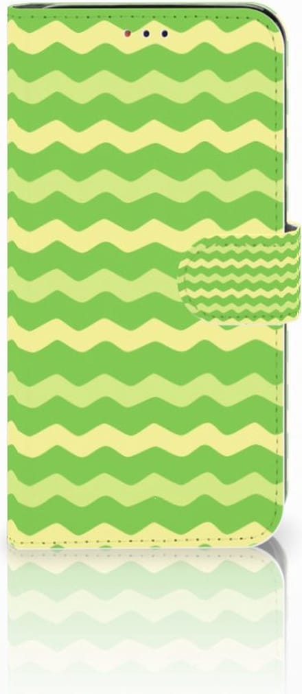 Samsung Galaxy A10 Telefoon Hoesje Waves Green
