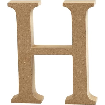 Creativ Company Letter H MDF 13cm 1 stuk.