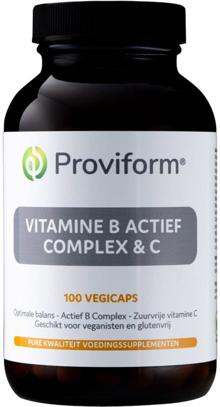 Proviform Vitamine B actief complex & C 100 Vegetarische capsules