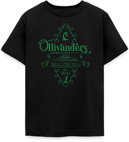 Harry Potter Olivanders Winkel Groen Logo T-Shirt Tiener