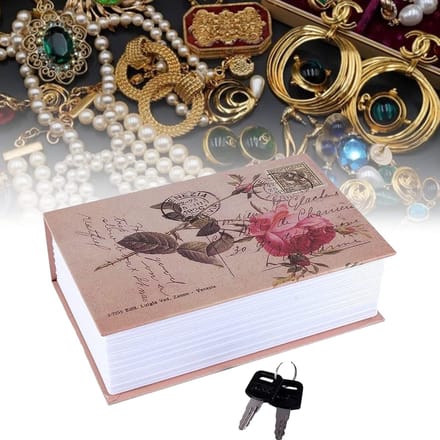 Book Safe Storage Box - Secret Safe with 2 Keys - Money Cash Jewelry Lock Compartment - Conversion Book Hidden Safe - HTML Content - Hidden Safe (#5) .