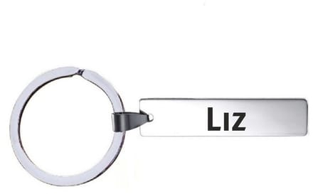 Sleutelhanger Met Naam - Liz - RVS