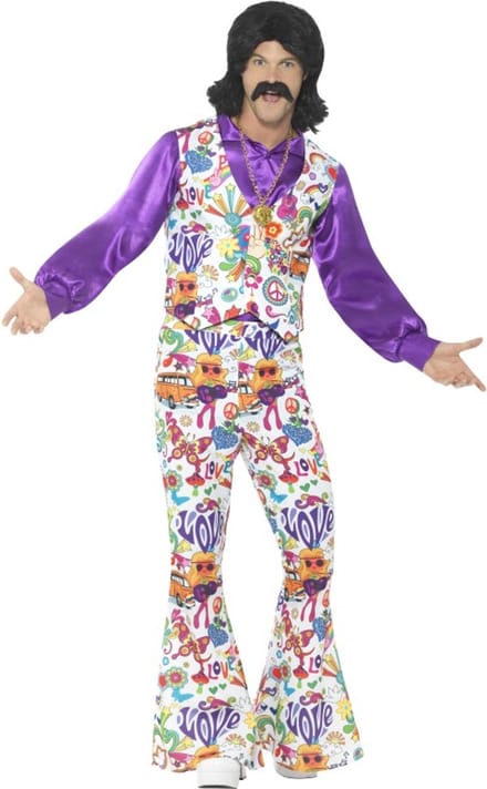 Jaren 60 Hippie kostuum Groovy - Maat M