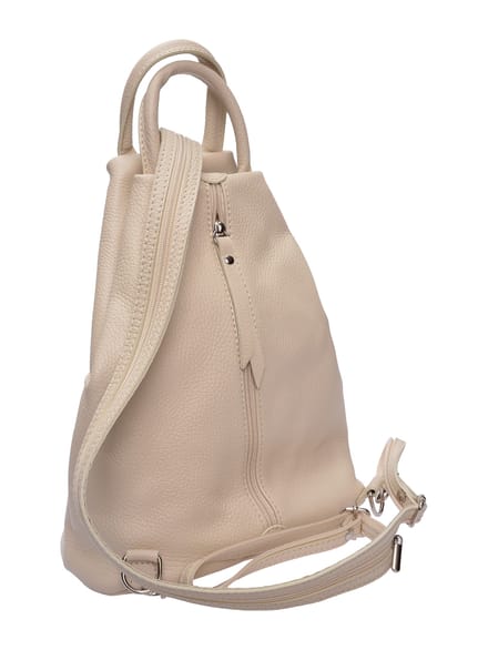 Isabella Rhea Beige Rundleer Tas