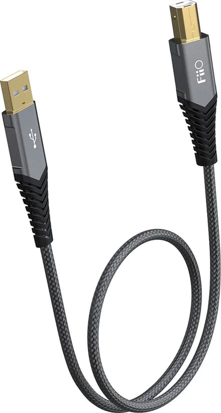FiiO LA-UB1 - USB-A naar USB-B Audiokabel - 1 Meter - Vergulde Connectoren - Hi-Res Audio