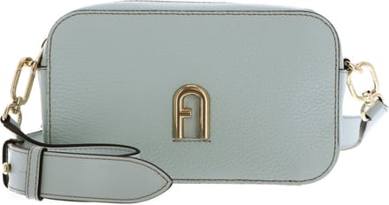FURLA Leren Schoudertas Primula Mini Crossbody Bag Laguna Lichtblauw
