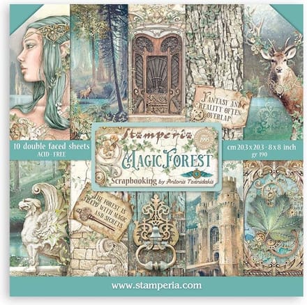 Stamperia - Magic Forest 8x8 Inch Paper Pack (SBBS78)