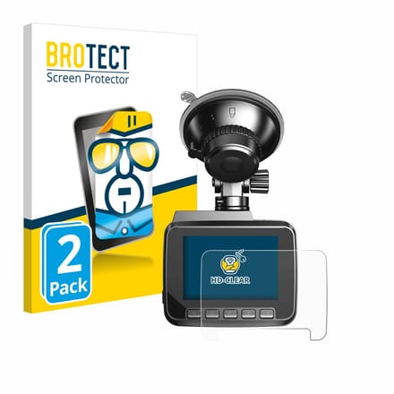 BROTECT - Screenprotector voor Azdome IT-G63D - Folie Beschermfolie transparant 2 Stuks