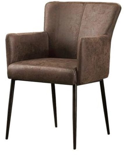 Tower Living Ibiza Armstoel - fabric Savannah dark brown