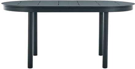 Vente-unique Uitschuifbare tuineettafel in aluminium B 170/220 cm - Antraciet - LOTTYS van MYLIA