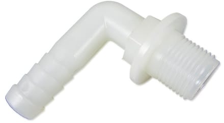 Tankaansluitstuk 3/8" - 90° slangaansluiting 13 mm