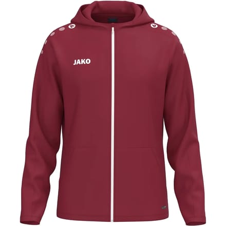 Jako One Jas Met Kap Heren - Bordeaux | Maat: XL