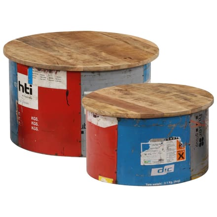 vidaXL - Salontafels - 2 - st - massief - mangohout
