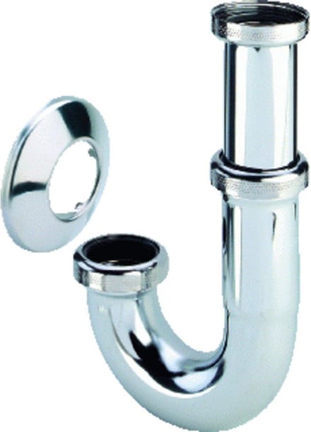 Viega Sifon 1.1/4inch met rozet Messing Chroom