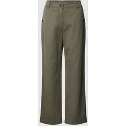 Wide fit broek met knoopsluiting