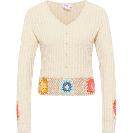 Mymo Trui met gehaakte tailleband Nolie Dames lichtbeige