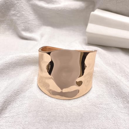 Armband Brede Rand Glanzend Damesarmband Open Armband Rose Gold veelkleurig