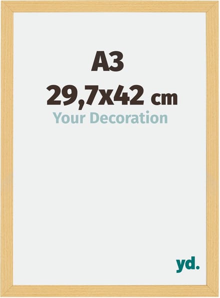 Your Decoration - Fotolijst A3 29,7x42 cm - MDF - Beuken Decor - Mura