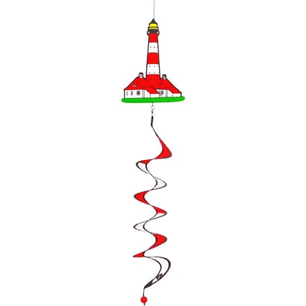 Invento Windgong Vuurtoren 110 X 18 Cm Polyester Wit/rood