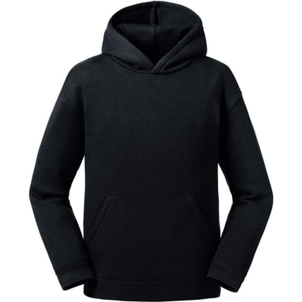 Russell Kinderen/Kinderen Authentieke Sweatshirt met kap (Zwart)