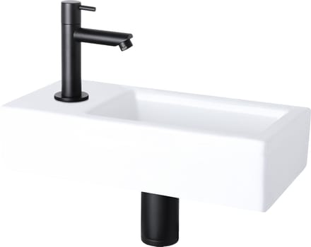 Differnz Fonteinset Ravo Links Wit Keramiek