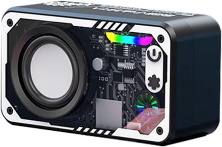 Kleine Speaker - Draagbare Audio - Buiten Muziek - LED Verlichting - 5.5 x 7 x 5.5 cm