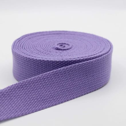 5 m heavy cotton belt, thick, purple (57), 4 cm