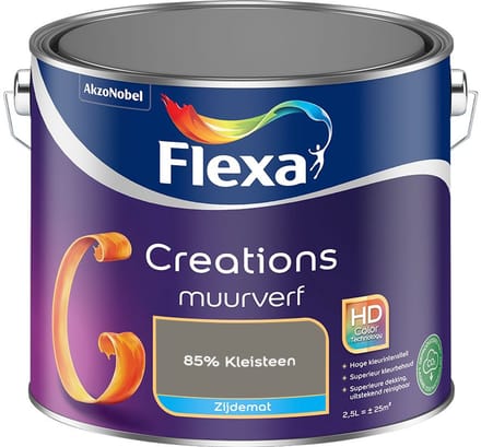 Flexa - Creations Muurverf Zijdemat - 85% Kleisteen - Mengverf - 2,5 L