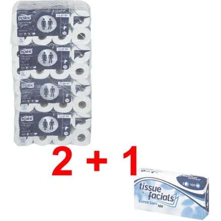 Tork 110767 T4 Advanced toiletpapier 2-lgs wit 32 mtr x10cm 250vel 64 rollen (110767)