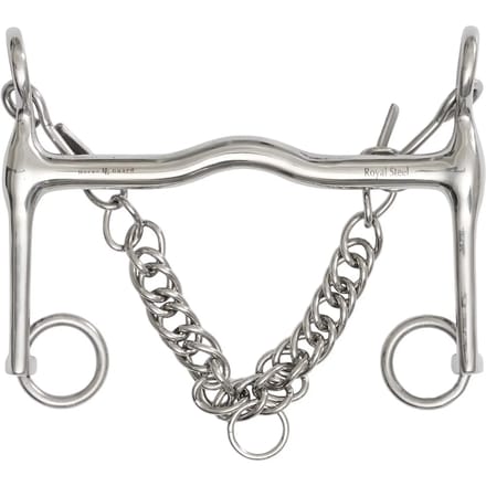 Mors met 2 ringen voor paard in rubber HorseGuard