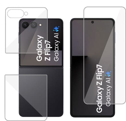 ChiGuard Screenprotector Geschikt voor Samsung Galaxy Z Flip 7 Screenprotector - Beschermglas - Curved - GuardCover