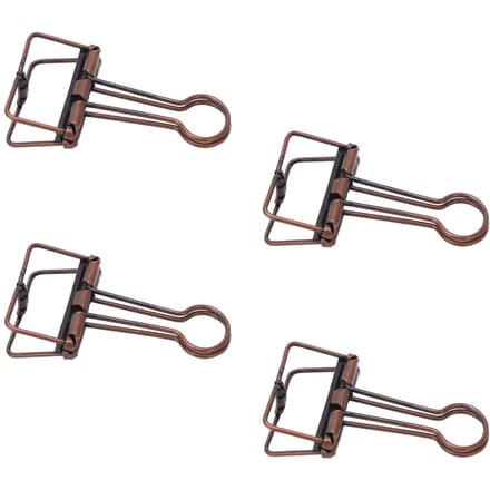 Lot de 50 pinces à reliure creuses en métal de 32 mm, force de serrage élevée, pour bureau et école rouge