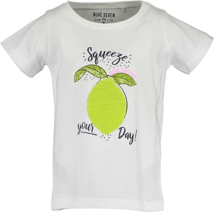 Blue Seven - T Shirt meisjes - Citroen - Maat 98